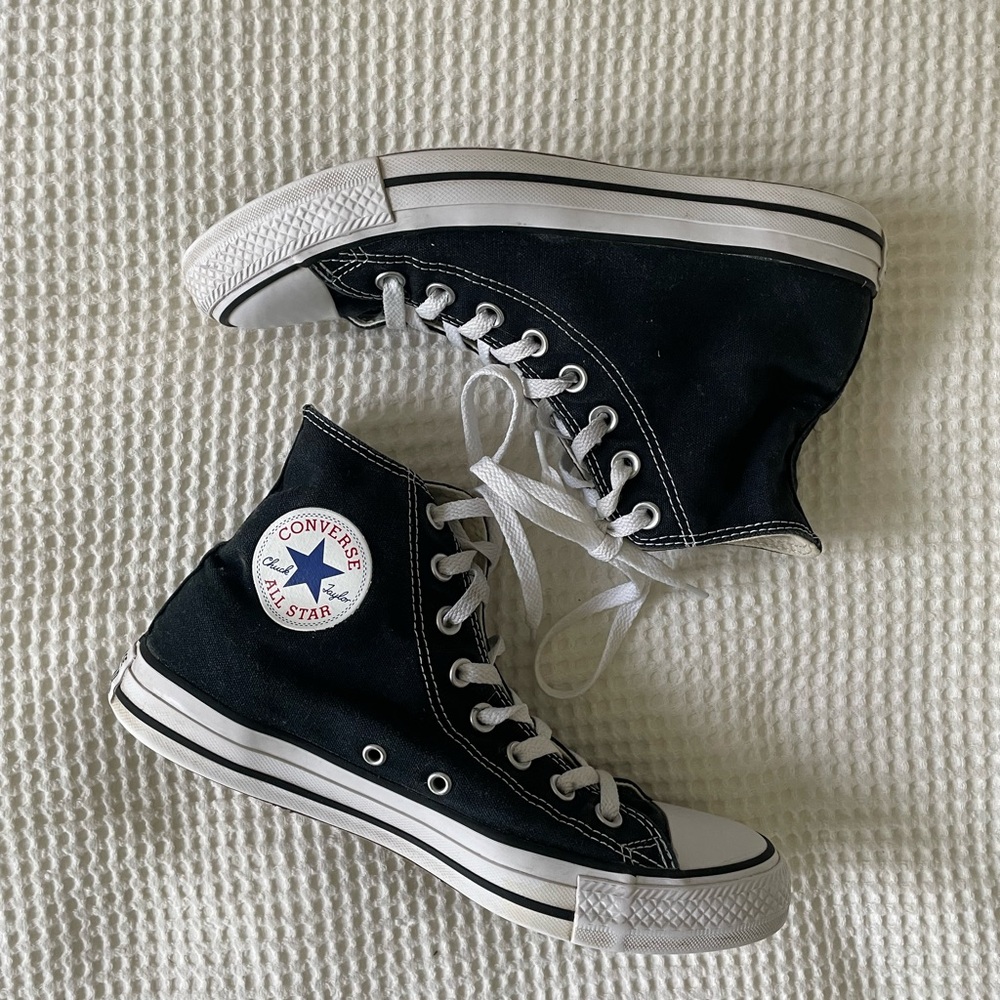 Black & White Original High Top Converse
